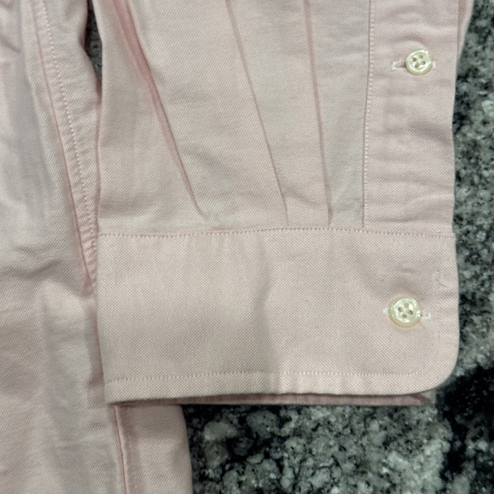 Ralph Lauren Shirt Mens XLT Tall Pink Classic Fit Long Sleeve Colored Horse #824 - Picture 6 of 12